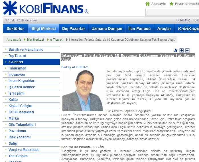 Finans Bank Portal da Roberto Bene Pırlanta