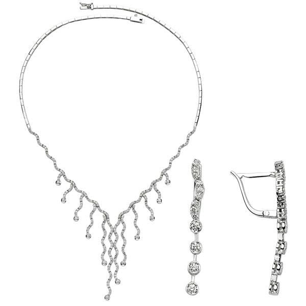 Gelin Takısı Pırlanta Taşlı Set Sea Dizayn