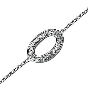 oval figürlü pırlanta bileklik
