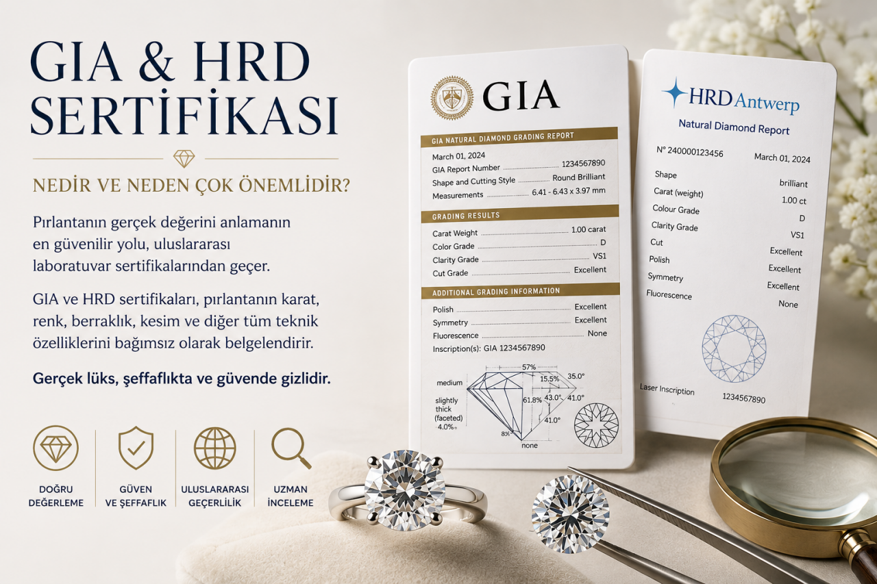 GIA ve HRD Sertifikası Nedir? Pırlantada Neden Çok Önemlidir?