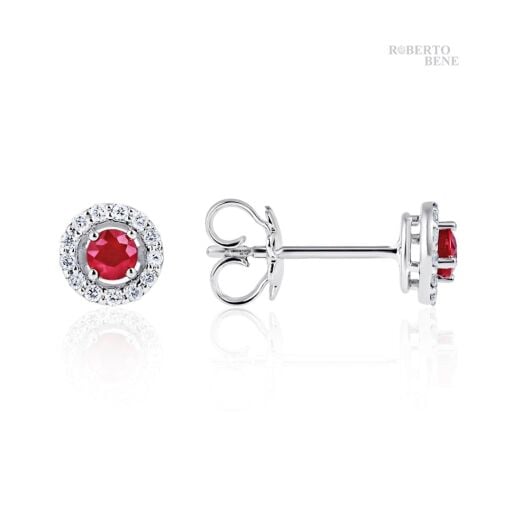 Renkli taşlı küpeler