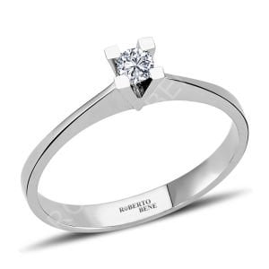 0.20 Karat E Renk Uluslararası Sertifikalı Tektaş Pırlanta Yüzük