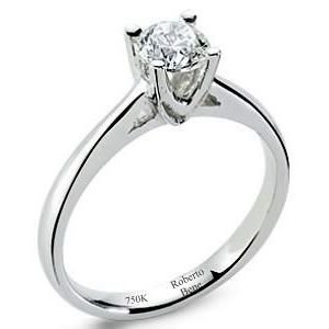 0.45 Karat Tektaş Pırlanta Yüzük G Renk VS2 Berraklık