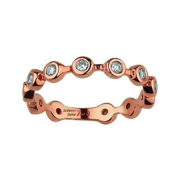 0.30 Karat Tasarım Tamtur Pırlanta Yüzük Rose Altın