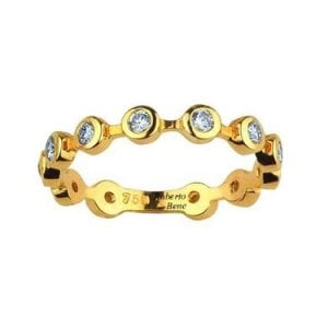 0.30 Karat Tasarım Tamtur Pırlanta Yüzük Rose Altın