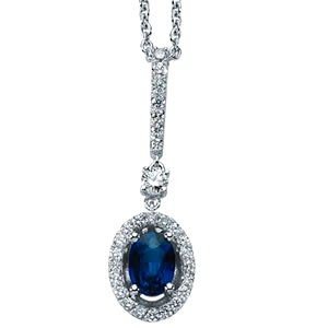 pırlanta safir kolye modelleri  RBP35236