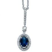 pırlanta safir kolye modelleri  RBP35236