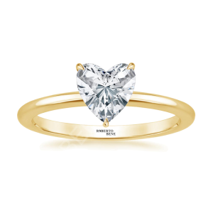 Kalp Kesim 0.50 Karat Pırlanta Yüzük