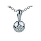 Pırlanta Tektaş Kolye 0.05 Karat