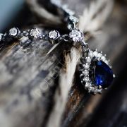 Tasarım Safir Pırlanta Kolye Sapphire