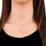 0.16 Karat Altın Pırıltılı Pırlanta Kolye