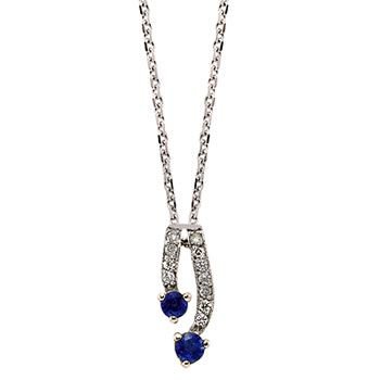 0.05 karat pırlantalı kolye sapphire