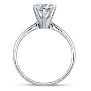 GIA Sertifikalı 0.60 Karat F Renk Uluslararası Sertifikalı Tektaş Pırlanta Yüzük