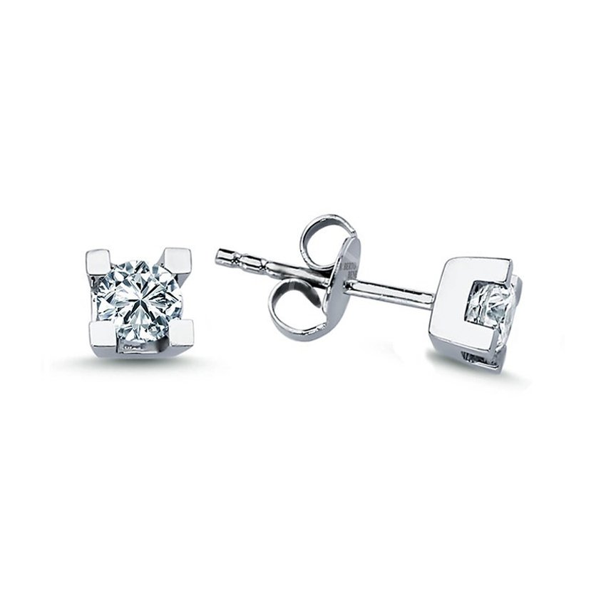 Tektaş Pırlanta Küpe 0.60 Karat D Renk HRD Sertifikalı