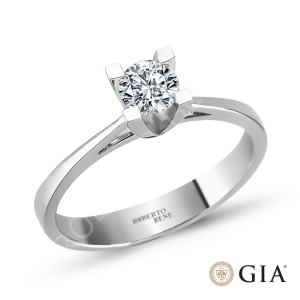 0.40 Karat E Renk SI Berraklık Pırlanta Tektaş Yüzük – Uluslararası Sertifikalı