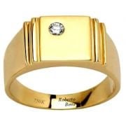 Tektaş Pırlantalı Erkek Yüzük