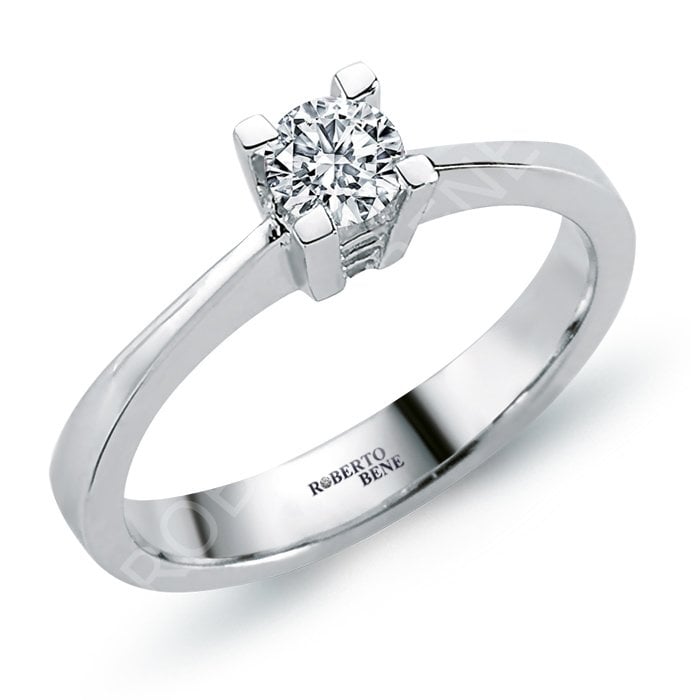 0.31 Ct E Renk Tektaş Yüzük HRD Sertifikalı