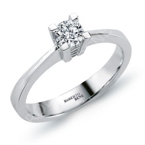 0.31 Ct E Renk Tektaş Yüzük HRD Sertifikalı