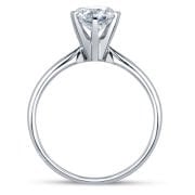 0.60 Karat F Renk SI1 Berraklık GIA Sertifikalı Tektaş Pırlanta Yüzük