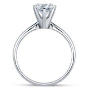 0.60 Karat F Renk SI1 Berraklık GIA Sertifikalı Tektaş Pırlanta Yüzük