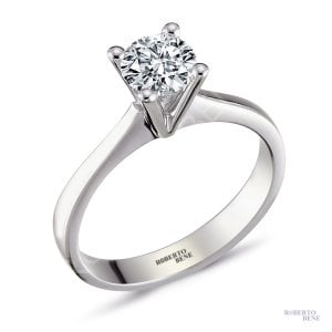 0.50 Karat D Renk VS1 Berraklık GIA Sertifikalı Tektaş Yüzük