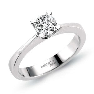 0.50 Karat D Renk Uluslararası Sertifikalı Tektaş Pırlanta Yüzük | Roberto Bene