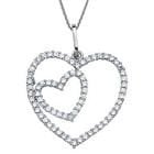 Favori Lovely iç içe kalp altın kolye