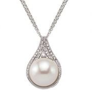 0.28 Karat İnci Set Pırlantalı İnci Kolye