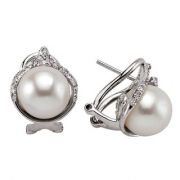 0.37 Karat İnci Set Pırlantalı İnci Küpe
