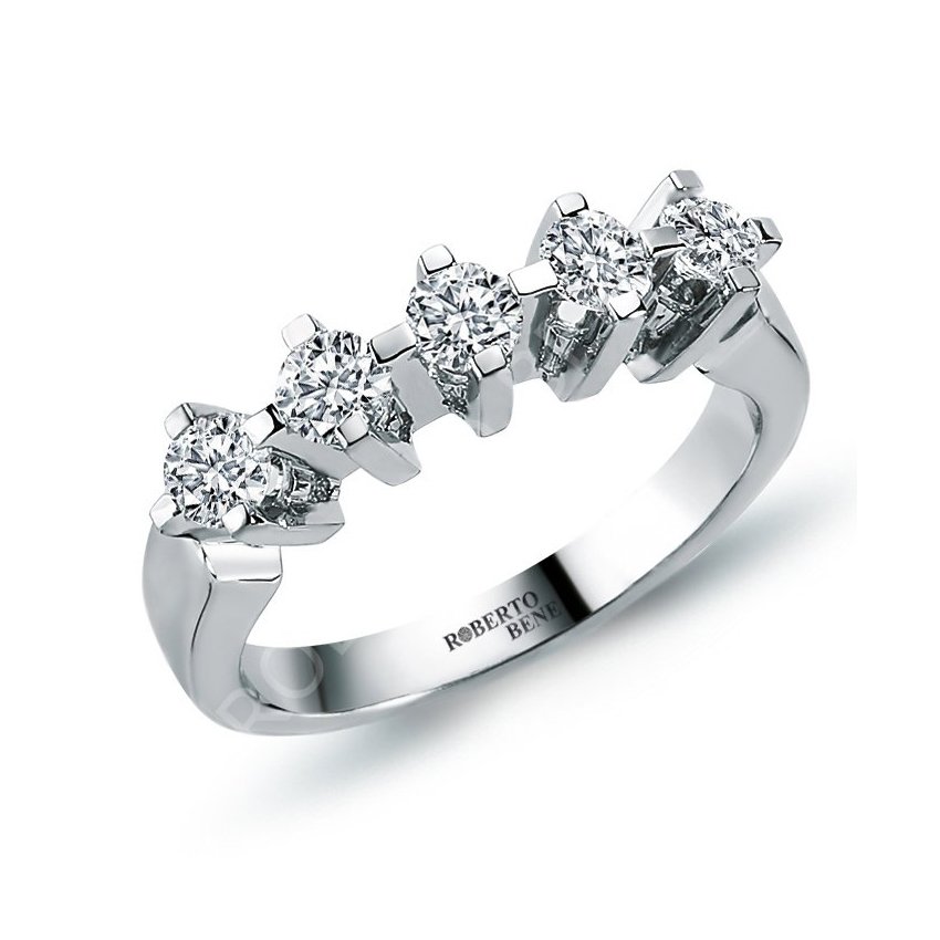 1.00 Karat E Renk Beştaş Pırlanta Yüzük