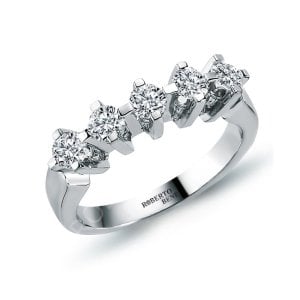 1.00 Karat E Renk Beştaş Pırlanta Yüzük | Roberto Bene