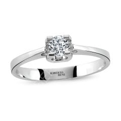 0.24 G Renk SI Berraklık HRD Sertifikalı Tektaş Yüzük