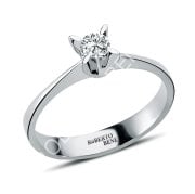 0.27 Karat E Renk Tektaş Pırlanta Yüzük Uluslararası Sertifikalı