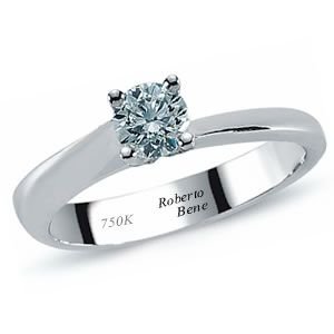 0.35 Karat E Renk VVS2 Berraklık GIA Sertifikalı Tektaş Pırlanta Yüzük