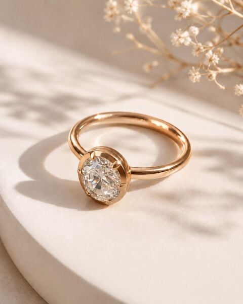 2.04 Karat Tektaş Yüzük Aura Collection