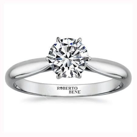 0.70 Karat F Renk VS2 Berraklık GIA Sertifikalı Tektaş Pırlanta Yüzük