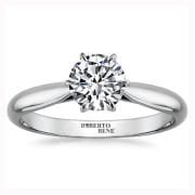 0.70 Karat F Renk VS2 Berraklık GIA Sertifikalı Tektaş Pırlanta Yüzük