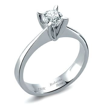 0.50 Karat D Renk SI Berraklık GIA Sertifikalı Tektaş Pırlanta Yüzük