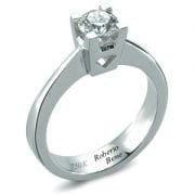 0.32 Karat D Renk VS2 Berraklık GIA Sertifikalı Tektaş Pırlanta Yüzük