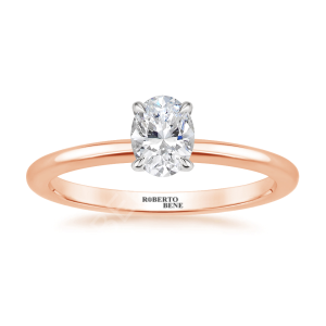 0.40 Karat Oval Kesim Tektaş Yüzük | Roberto Bene