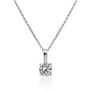 0.60 Karat G Renk HRD Sertifikalı Tektaş Pırlanta Kolye