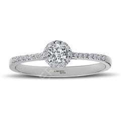 0.30 Karat Halo Design Tektaş Pırlanta Yüzük