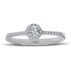 0.30 Karat Halo Design Tektaş Pırlanta Yüzük