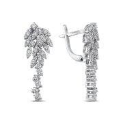 1.00 Karat Pırlantalı Set Küpe