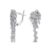 1.00 Karat Pırlantalı Set Küpe