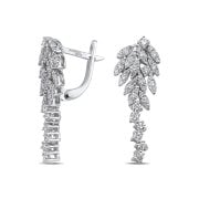 1.00 Karat Pırlantalı Set Küpe