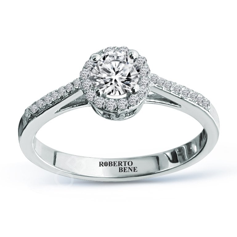0.51 Karat Halo Design Tektaş Pırlanta Yüzük