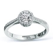 0.51 Karat Halo Design Tektaş Pırlanta Yüzük