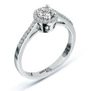 0.51 Karat Halo Design Tektaş Pırlanta Yüzük