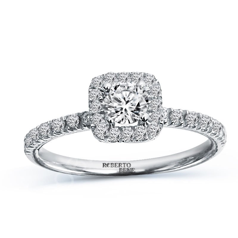 0.62 Karat Vierkant Model Pırlanta Yüzük | Roberto Bene